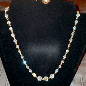 Aurora Borealis crystal necklace